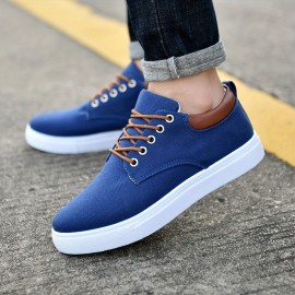 Stylish Men's All-Season Skate Shoes - Comfortable, Versatile Lace-Up Sneakers, Perfect for Business Casual & Everyday English Elegance