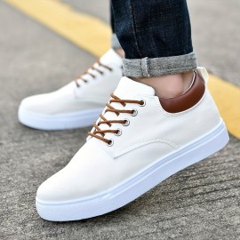 Stylish Men's All-Season Skate Shoes - Comfortable, Versatile Lace-Up Sneakers, Perfect for Business Casual & Everyday English Elegance