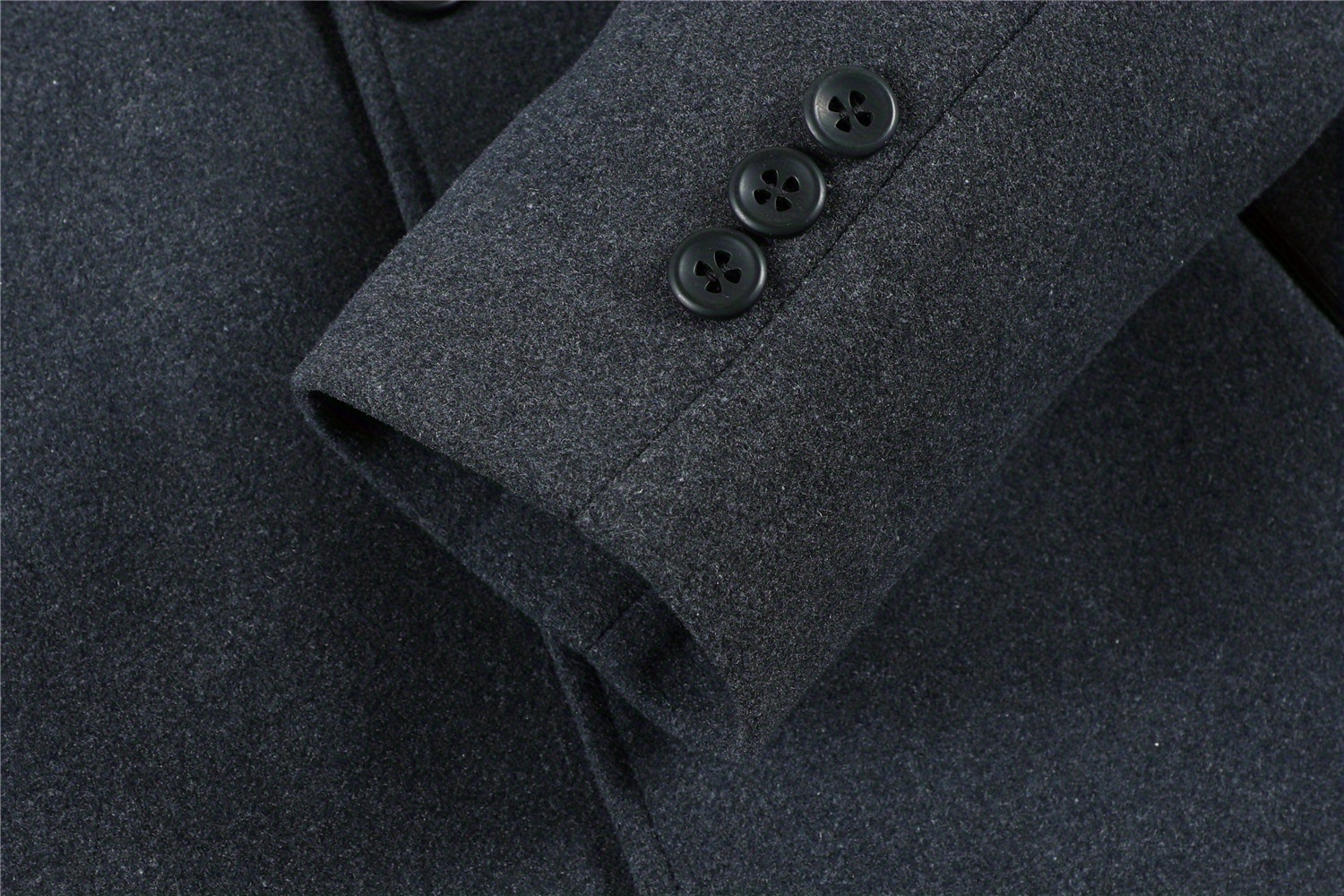 mens single breasted trench coat casual elegant lapel wool blend overcoat for fall winter details 10