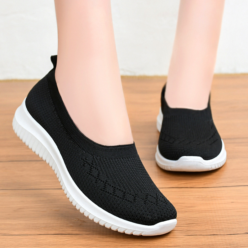 breathable canvas sneakers women s mesh solid color slip low details 3